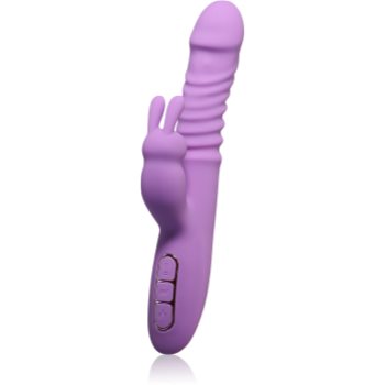 Pipedream Fantasy For Her Thrusting Silicone Rabbit vibrator cu stimularea clitorisului - imagine 2